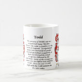 Todd Family Coat of Arms mok (Center)