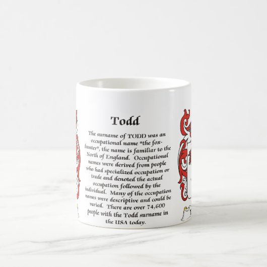 Todd Family Coat of Arms mok (Center)