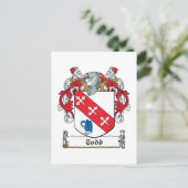 Todd Family Crest Briefkaart (Staand voorkant)