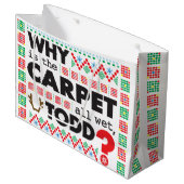 Todd Margo Tapijt Grappig Rood Lelijke Kersttrui Groot Cadeauzakje (Voorkant Gekanteld)