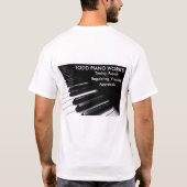 Todd Piano Works - Gepersonaliseerd T-shirt (Achterkant)
