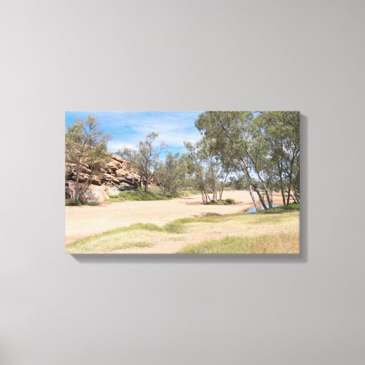 Todd stroomgebied nabij Alice Springs Canvas Afdruk (Voorkant)