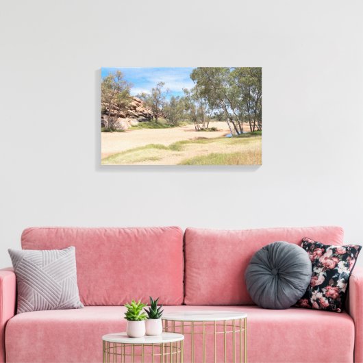 Todd stroomgebied nabij Alice Springs Canvas Afdruk (Insitu (Woonkamer))