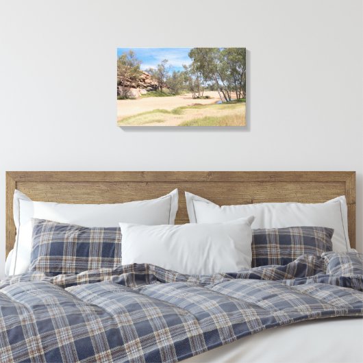 Todd stroomgebied nabij Alice Springs Canvas Afdruk (Insitu (Slaapkamer))