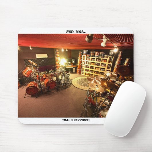Todd Sucherman "Work Area" Drum Room Muismat (Met muis)