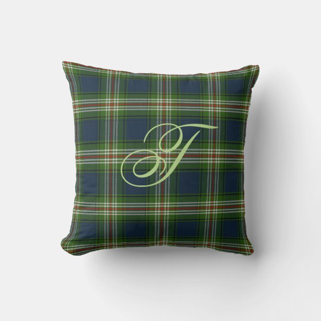 Todd Tartan Monogram Pillow Kussen (Voorkant)