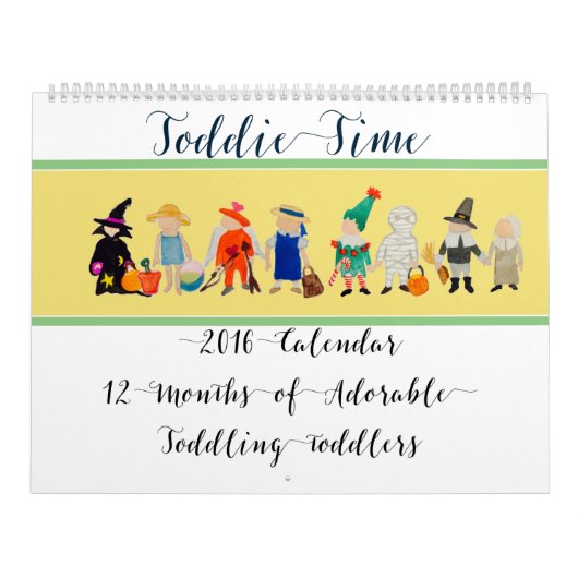 Toddie Time Toddler, waterkleurige kalender 2016 (Hoes)