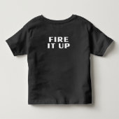 TODDLER - Akoestische veer + Vuur het op (donker) Kinder Shirts (Achterkant)