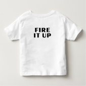 TODDLER - Akoestische veer + vuur het op rug Kinder Shirts (Achterkant)