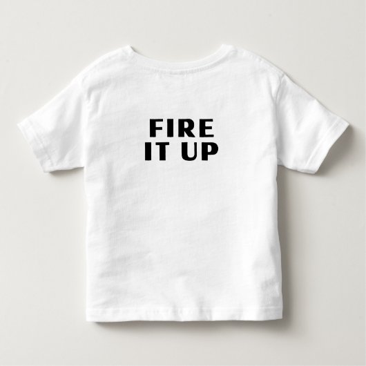 TODDLER - Akoestische veer + vuur het op rug Kinder Shirts (Achterkant)