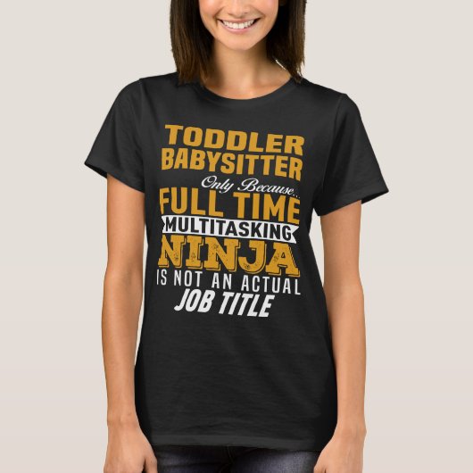 Toddler Babysitter T-shirt (Voorkant)