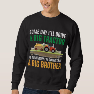 Toddler Big Brother Graphics Tractor Sibling Son Trui