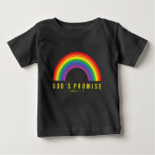 Toddler Black T-shirt Rainbow Gods belofte (Voorkant)