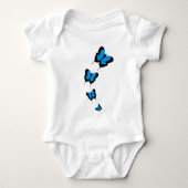 Toddler Blue Butterfly Bodysuit (Voorkant)
