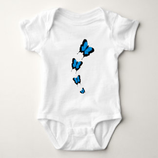 Toddler Blue Butterfly Bodysuit