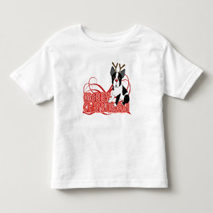 Toddler Boston Terrier-Shirt met kerstruffle Kinder Shirts