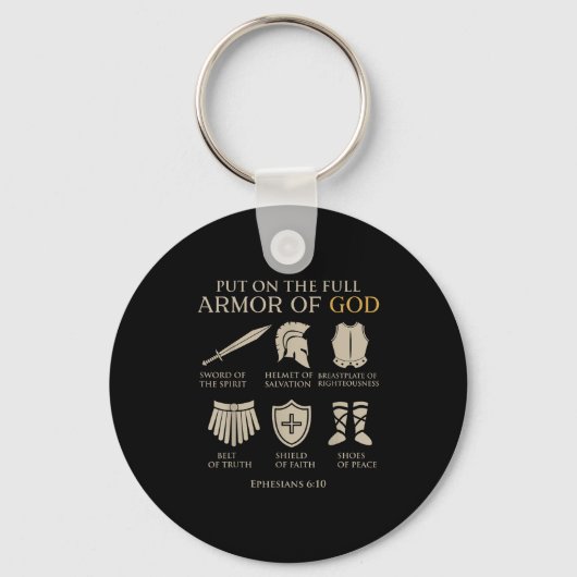 Toddler Boy Armor Of God Brother Son Men Kid Chris Sleutelhanger (Voorkant)
