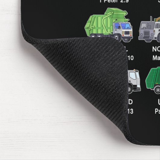 Toddler Boy God Says I Am Garbage Truck Jesus Brot Muismat (Hoek)