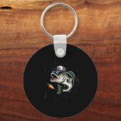 Toddler Boy Here-fishy Funny Fishing Buddy B Fishe Sleutelhanger (Voorkant)