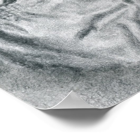 Toddler Boy op Piano Poster (Hoek)