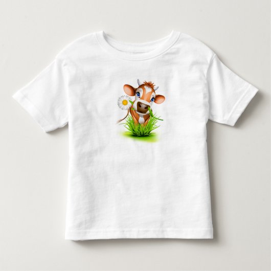 Toddler Daisy Cow T-Shirt (Voorkant)