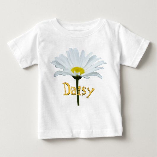 Toddler Daisy T-shirt Personalize Daisy Baby Shirt (Voorkant)