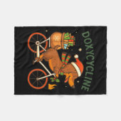 Toddler Doxycycline Long Hair Dachshund Christmas  Fleece Deken (Voorkant (Horizontaal))