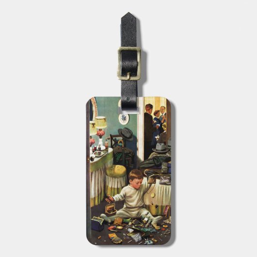 Toddler Empties Purses Bagagelabel (Voorkant verticaal)