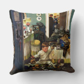 Toddler Empties Purses Kussen (Achterkant)