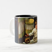 Toddler Empties Purses Tweekleurige Koffiemok (Voorkant links)