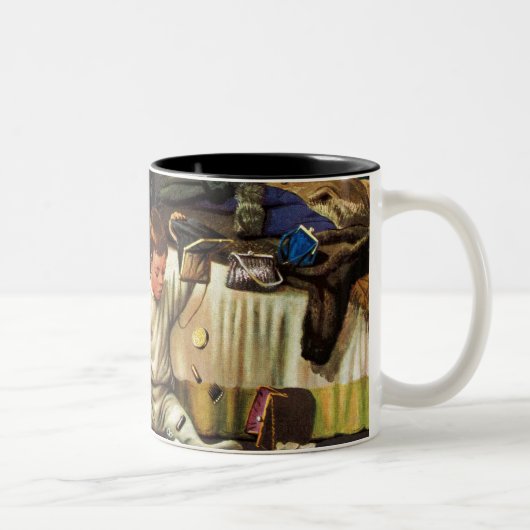 Toddler Empties Purses Tweekleurige Koffiemok (Rechts)