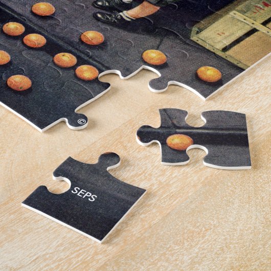 Toddler en Sinaasappels Legpuzzel (Zijkant)