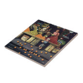 Toddler en Sinaasappels Tegeltje (Zijkant)