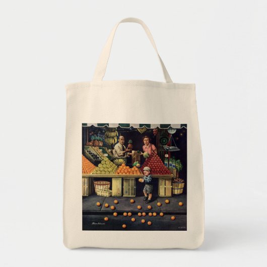 Toddler en Sinaasappels Tote Bag (Voorkant)