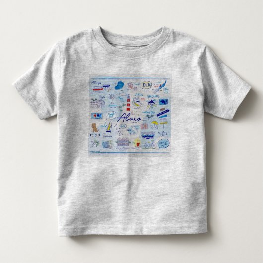 Toddler Fine Jersey T' 'The ABC's of Hope Town' Kinder Shirts (Voorkant)