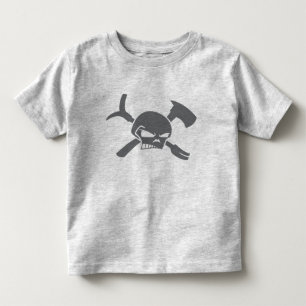 Toddler Firefighter met schedel Kinder Shirts