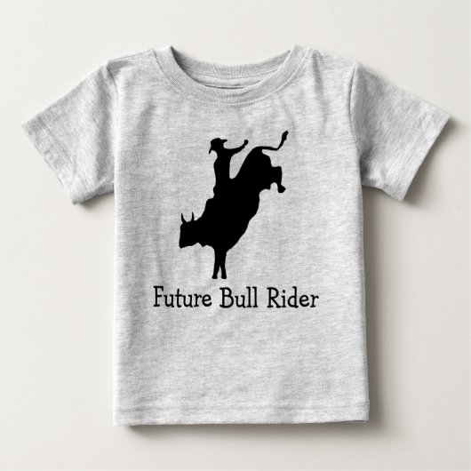 Toddler Future Bull Rider Long Hoeve T Shirt (Voorkant)