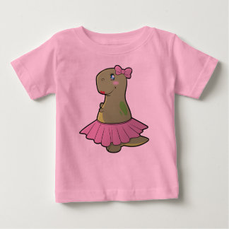 Toddler Girls Dinosaur T-Rex Ruffled Shirt