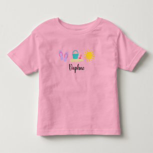 Toddler Girls Waterverf Beach Trio T-Shirt