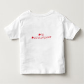 Toddler grappig shirt van katten (rode tekst) (Achterkant)