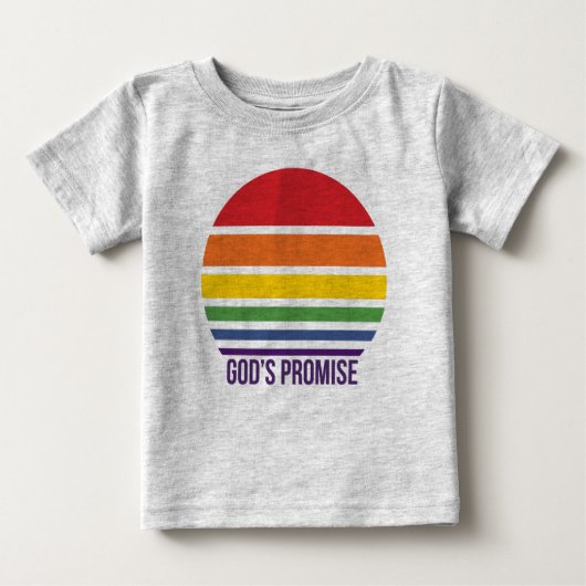 Toddler Grey T-shirt Rainbow Cirkel (Voorkant)