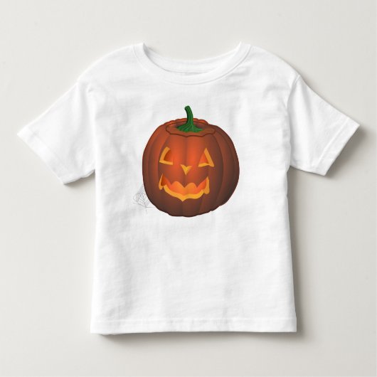 Toddler Halloween T-Shirt Pumpkin Toddler Shirten (Voorkant)
