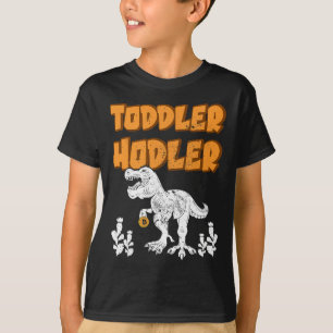 Toddler Hodler Bitcoin Dinosaur BTC Cryptocurrency T-shirt