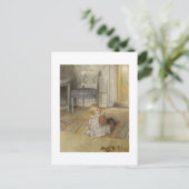 Toddler in een Pinafore Briefkaart (Staand voorkant)