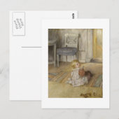 Toddler in een Pinafore Briefkaart (Voorkant / Achterkant)