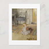 Toddler in een Pinafore Briefkaart (Voorkant)