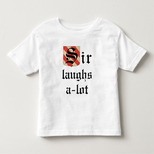 Toddler Jersey T-Shirt "Sir Laughs-a lot" (Voorkant)