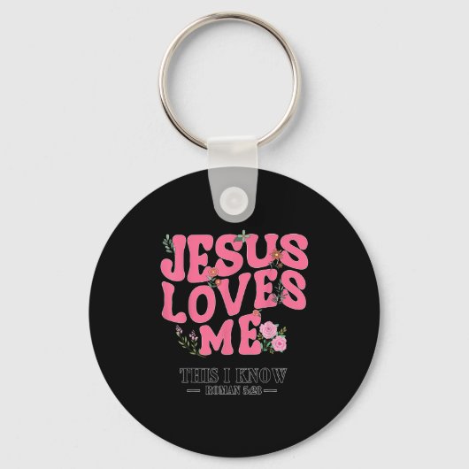 Toddler Jesus Loves You I Nk Christian God Sister  Sleutelhanger (Voorkant)