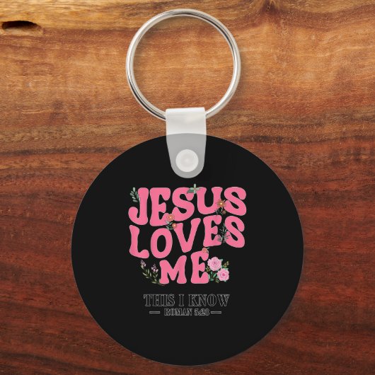 Toddler Jesus Loves You I Nk Christian God Sister  Sleutelhanger (Voorkant)