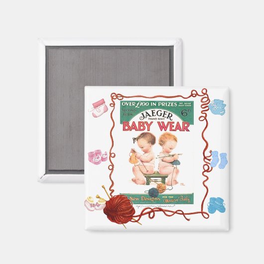 "Toddler Knit" Magneet (Voorkant / Achterkant)